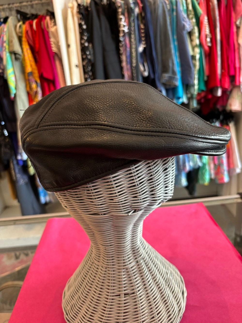 Harley Davidson leather cap